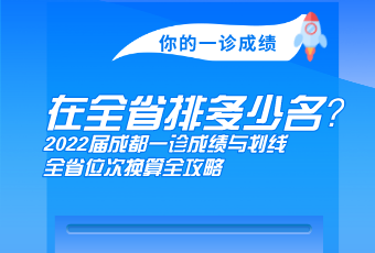 你的一診成績，在全省多少名？2022屆成都一診成績與劃線、全省位次換算全攻略